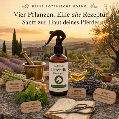 LederKur Citronella Pferdespray — Insektenschutz für Pferde & Ponys