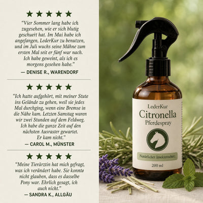 LederKur Citronella Pferdespray Kundenstimmen