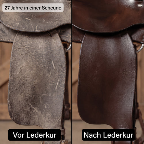 LederKur — Die alte Sattler-Salbe für Leder und Holz