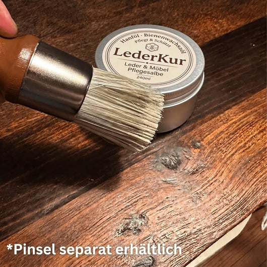 LederKur — Die alte Sattler-Salbe für Leder und Holz