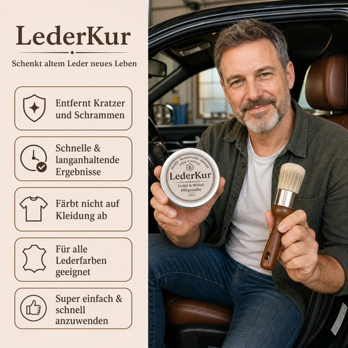 LederKur Auto — Die Profi-Reparaturcreme für Autoleder