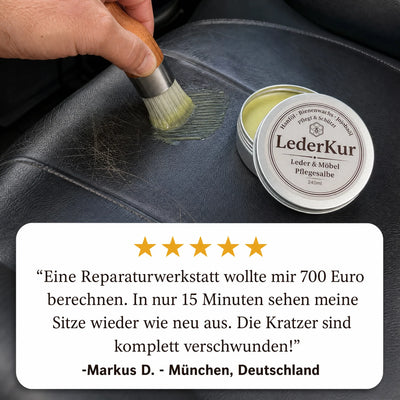 Kundenbewertung Markus D. München — 700 Euro gespart mit LederKur